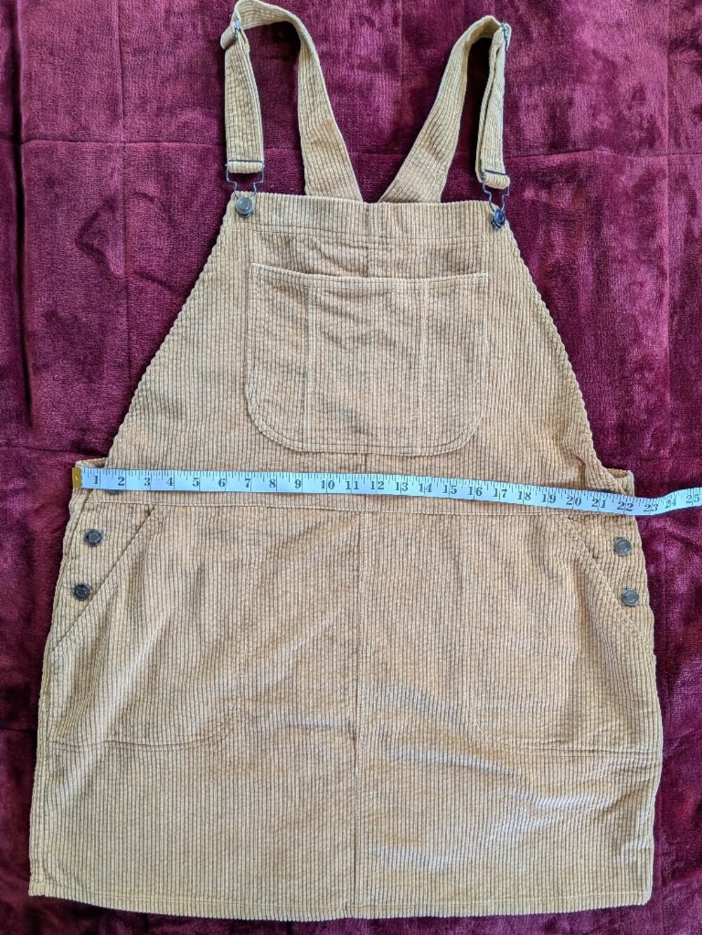 Wild Fable Tan Corduroy Overall Mini Pinafore Dress XXL